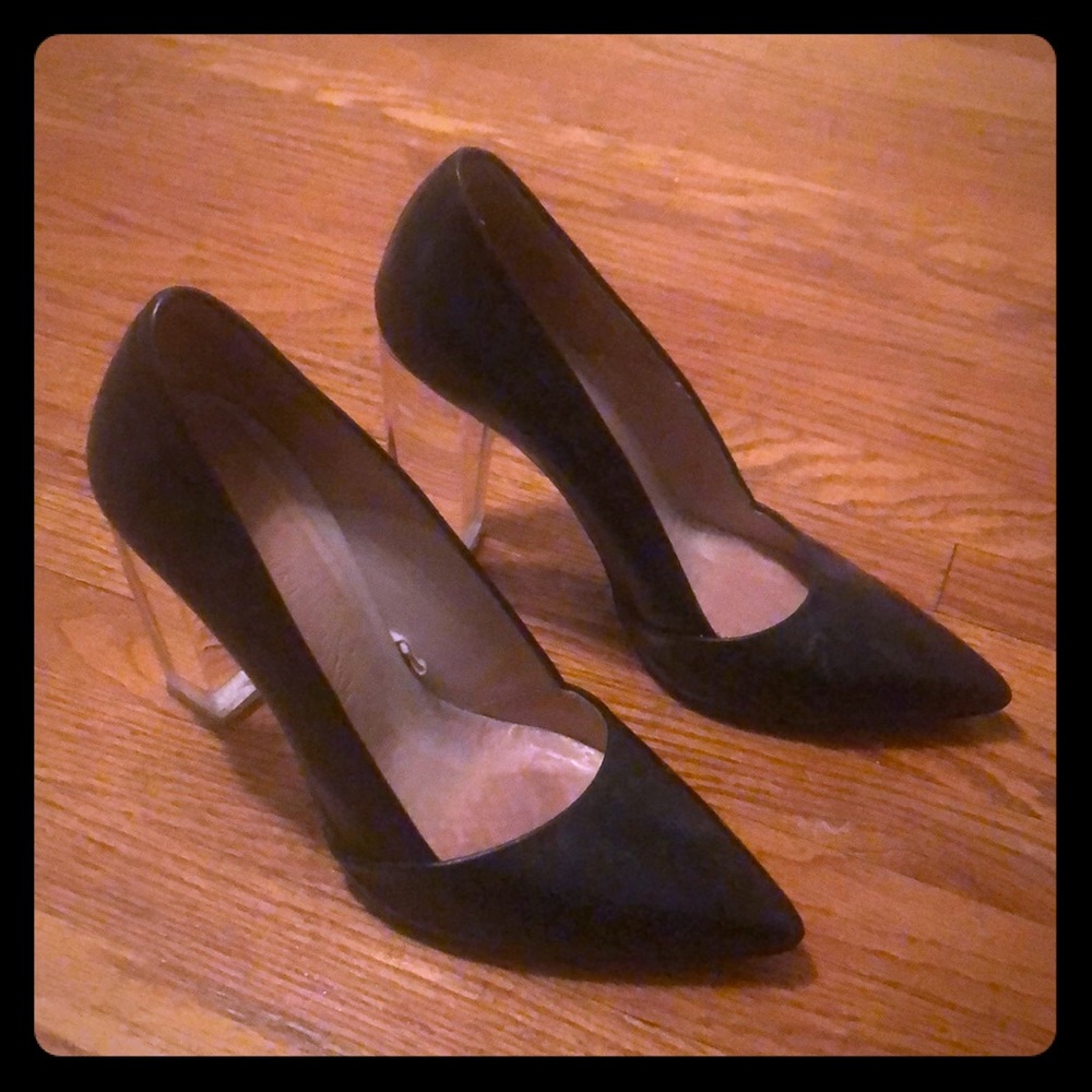 Zara Clear Block Heels